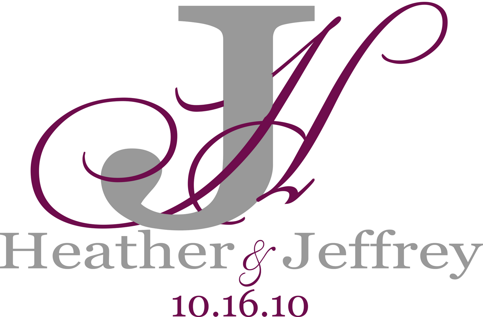 Signatures by Sarah: Wedding Monograms for Heather