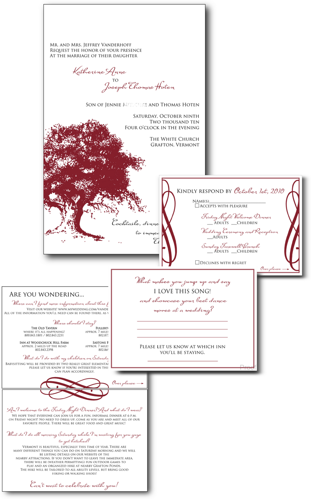 Signatures by Sarah Wedding Invitations for Kate