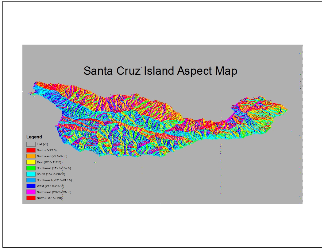 My Backyard Topographic Details of Santa Cruz Island, Channel Islands CA