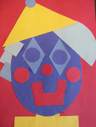 shapes geometric shape kindergarten math clown preschool collage learning face lessons dish elementary dishingart 3d circus making classroom homeschool 2d