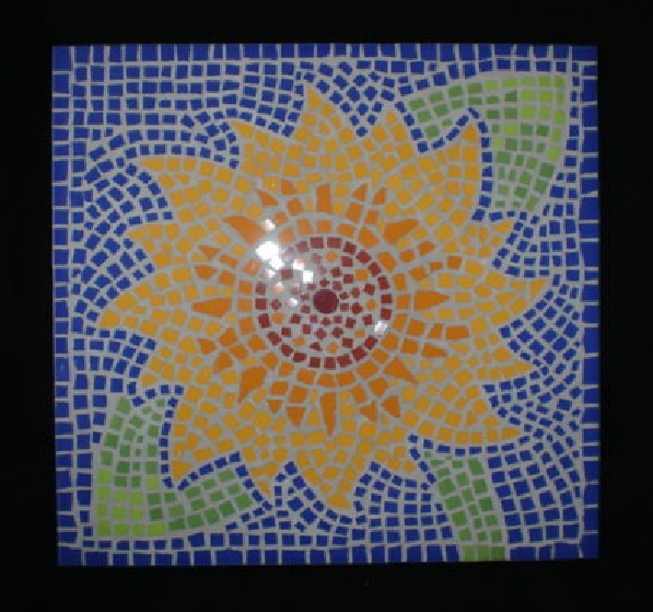 MANOS CREATIVAS...: Mosaico de Girasol