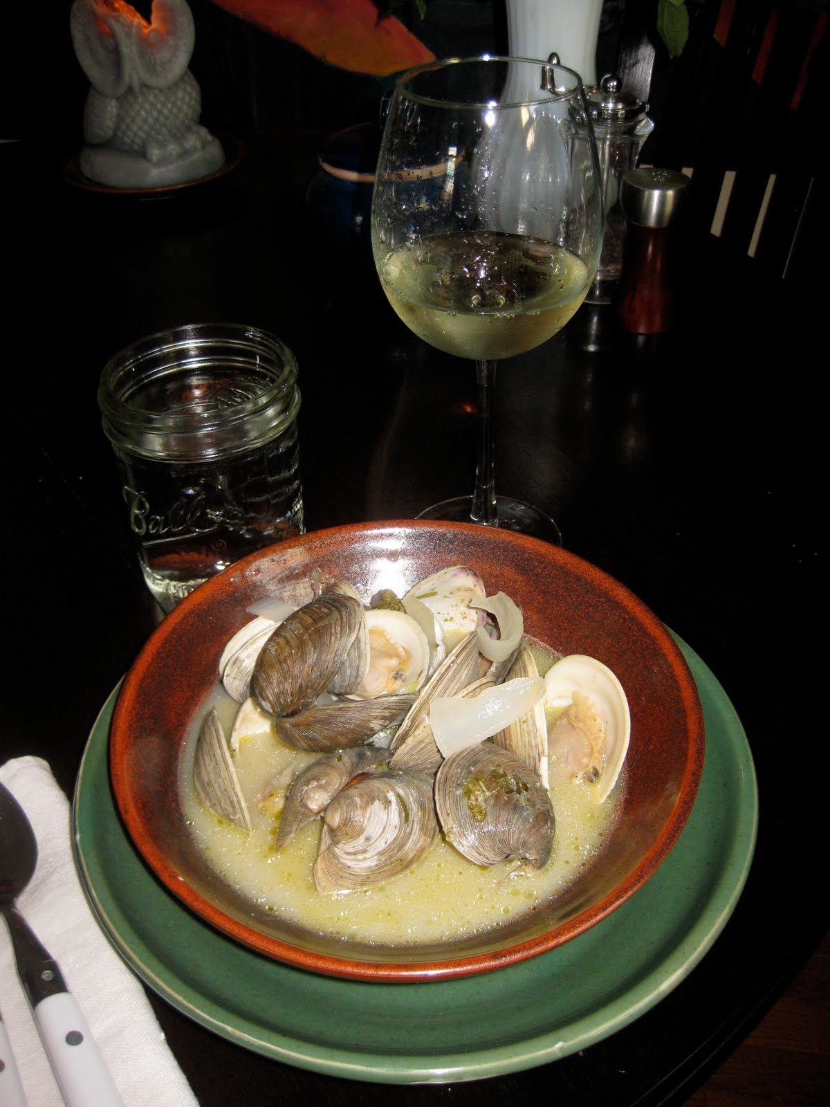 Local Seasoning recipes from theo's kitchen Clams cooked in white