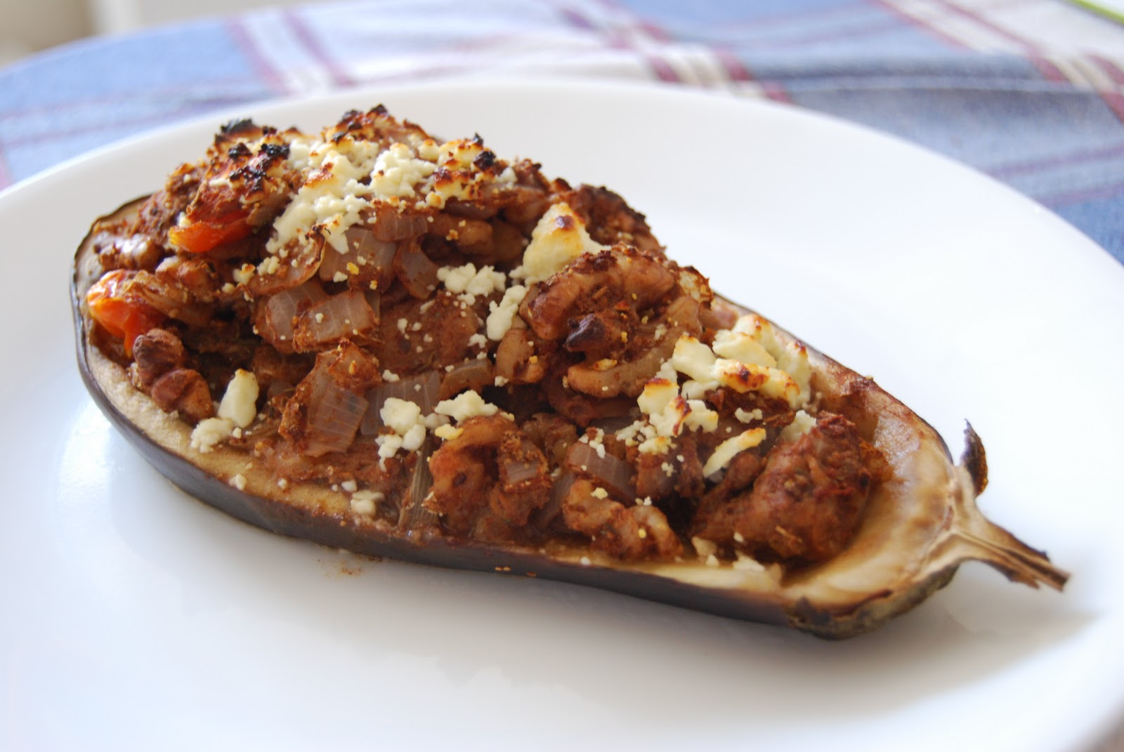 The breadcrumb trail... Wallnut Stuffed Eggplant