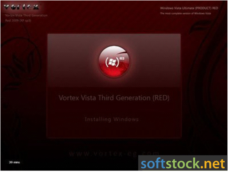 Window Vortex SoftStockNet: Windows Vortex Vista Third Generation (3G-RED) 2009