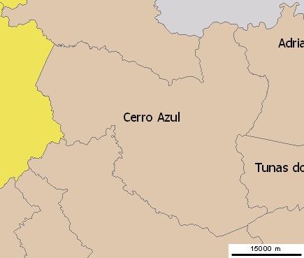 Mapa de Cerro Azul