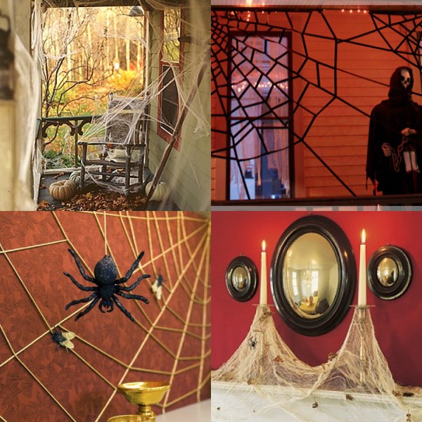 Peach Pizzazz! Halloween Ideas Spooky Bats and Cobwebs Four Ways