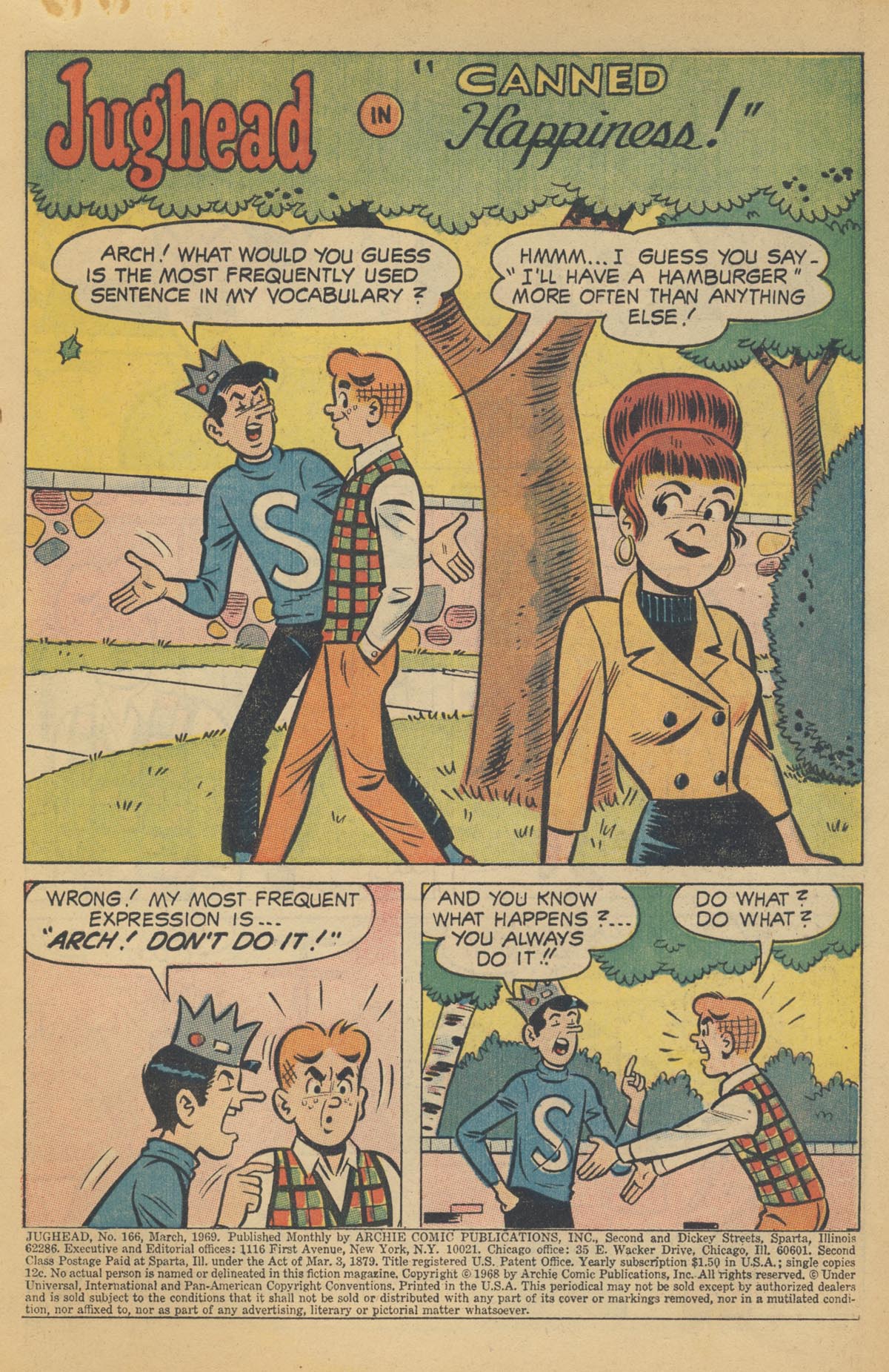 Read online Jughead (1965) comic -  Issue #166 - 3