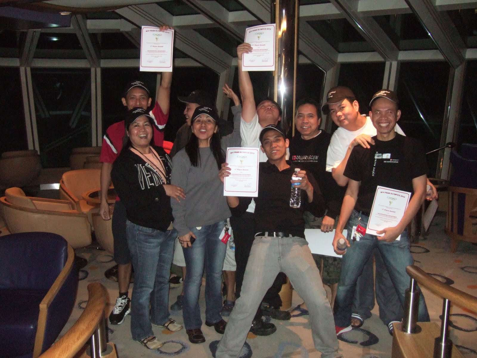 MV FRAM EXPEDITION BLOG Housekeeping is the new Fram Olympic Champion