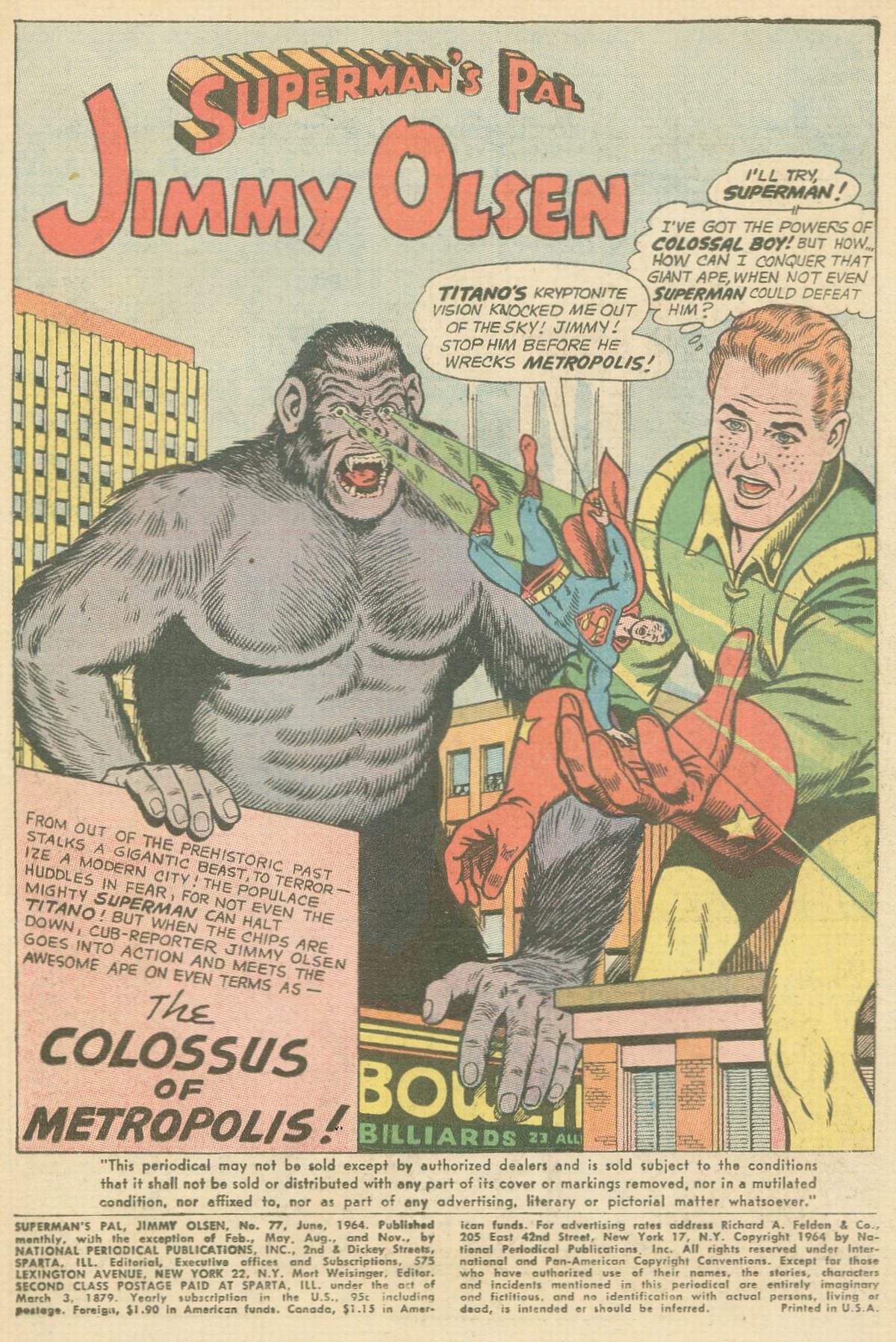 Read online Superman's Pal Jimmy Olsen comic -  Issue #77 - 3