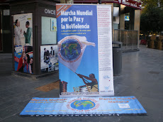 Parada informativa a la plaça d'Espanya