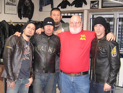 Jeff Decker: X, me, Bubba, Dave Hansen & KFN dripping in Langlitz leather