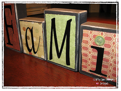 Crafty Chic Mommy: Vinyl Block Letters