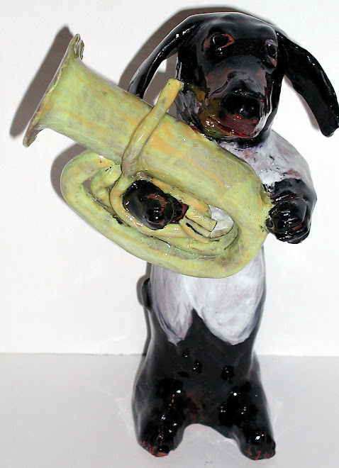 Doxie Plays the Tuba
