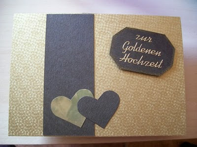 Willkommen in meiner kleinen Bastelwelt: Karten zur Goldenen Hochzeit
