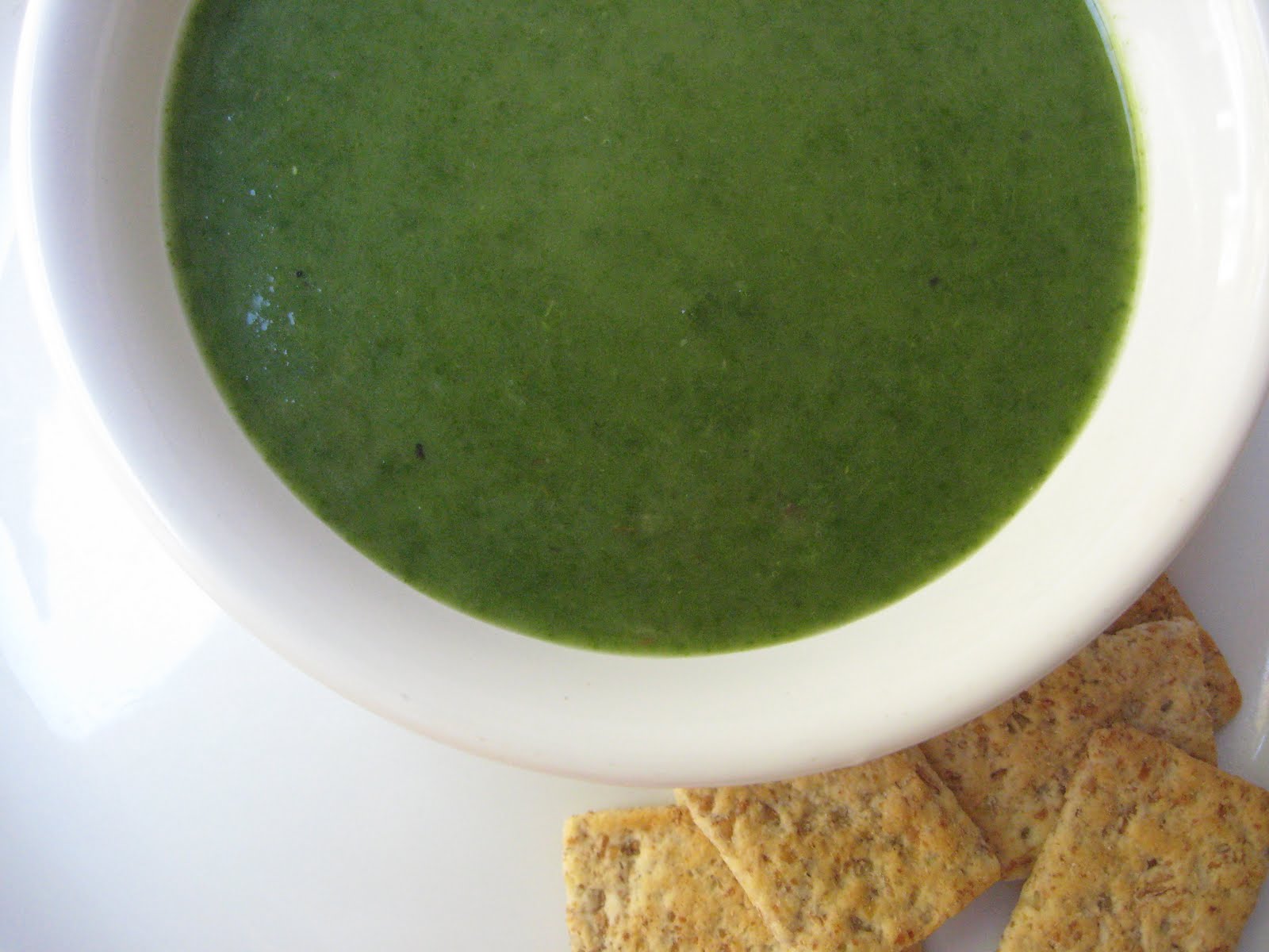 she's in the kitchen: fresh spinach-arugula soup and a magical garden