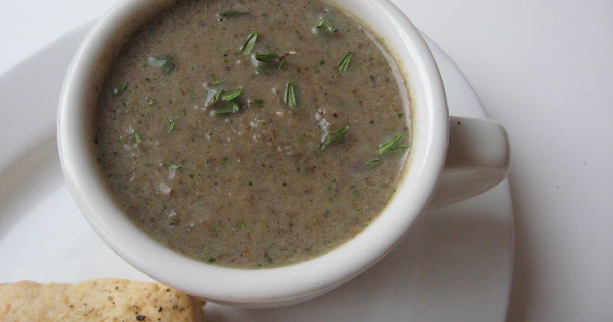 she's in the kitchen: thyme and mushroom soup with pepper biscuits