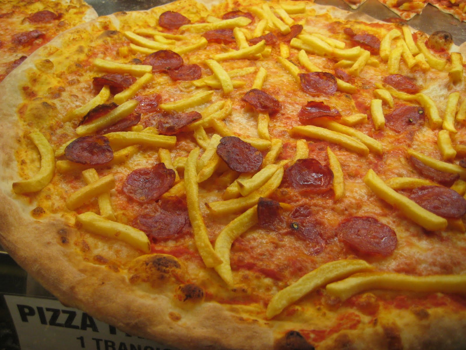 i came, i saw, i ate Yes!!! Those are french fries on my pizza!