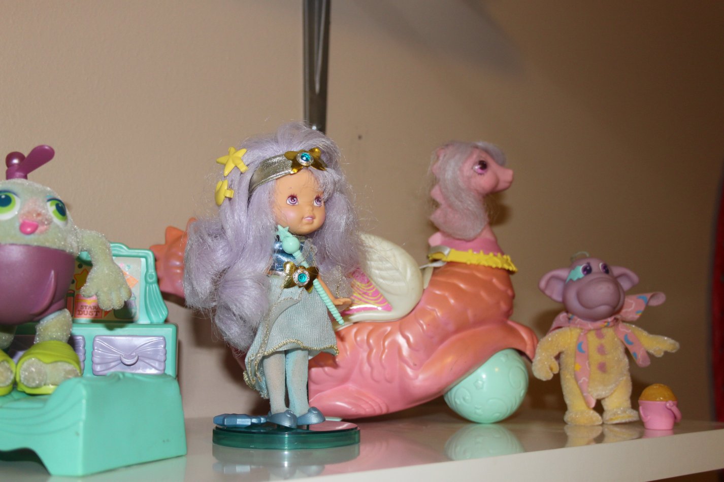 The 80's Toy Ark Moon Dreamers on my Little White Shelf!