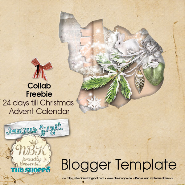 nbk scrap 1. Advent Calendar Blogger Template