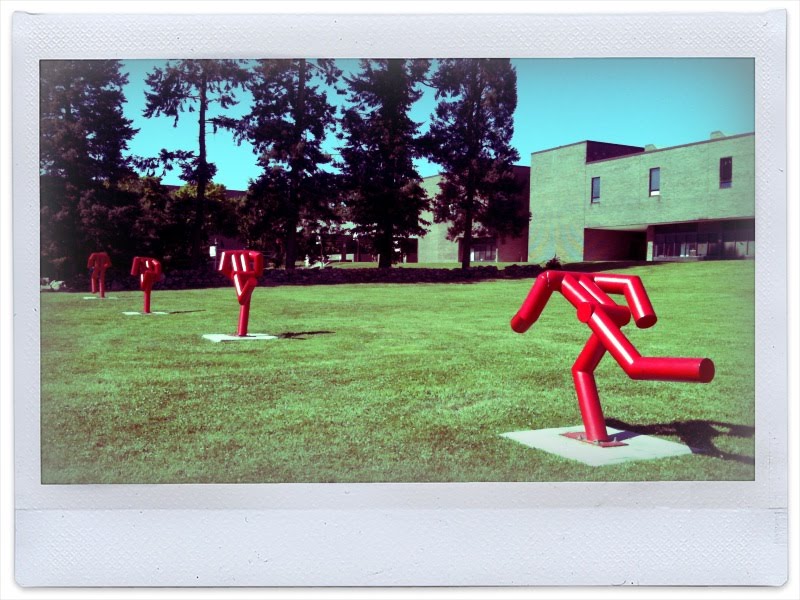 Live + Love + Teach = "Art" sculpture around me