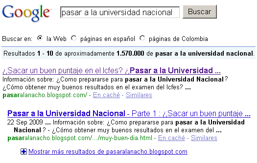 ¿Cómo pasar a la Universidad Nacional de Colombia?
