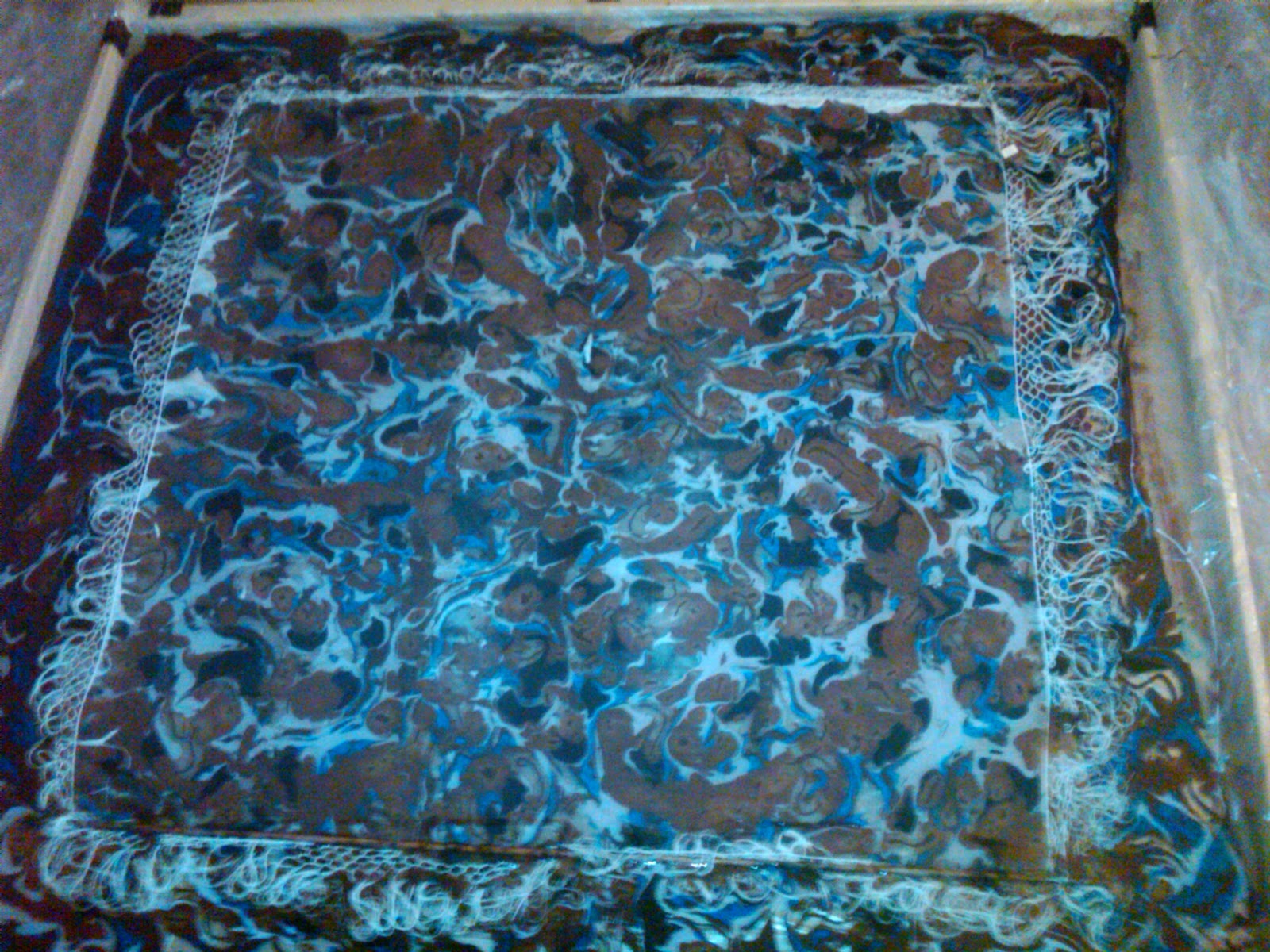 MARBLING PAINT ON FABRICS Turkish EbruMarbling Paint Design Classes