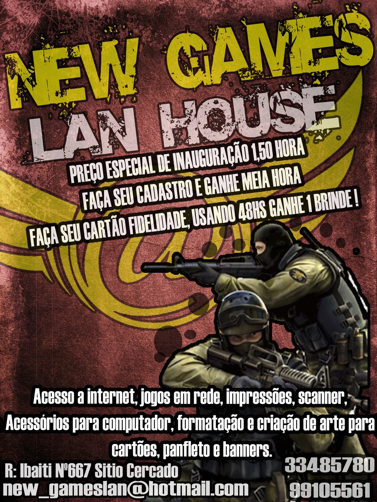 New Games Lan NEW GAMES LAN HOUSE