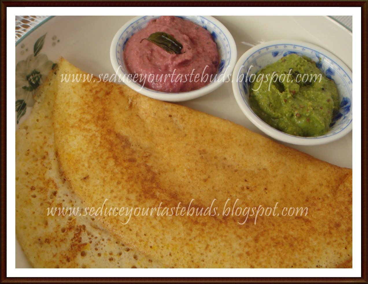 Seduce Your Tastebuds... Soya Cornmeal Dosa