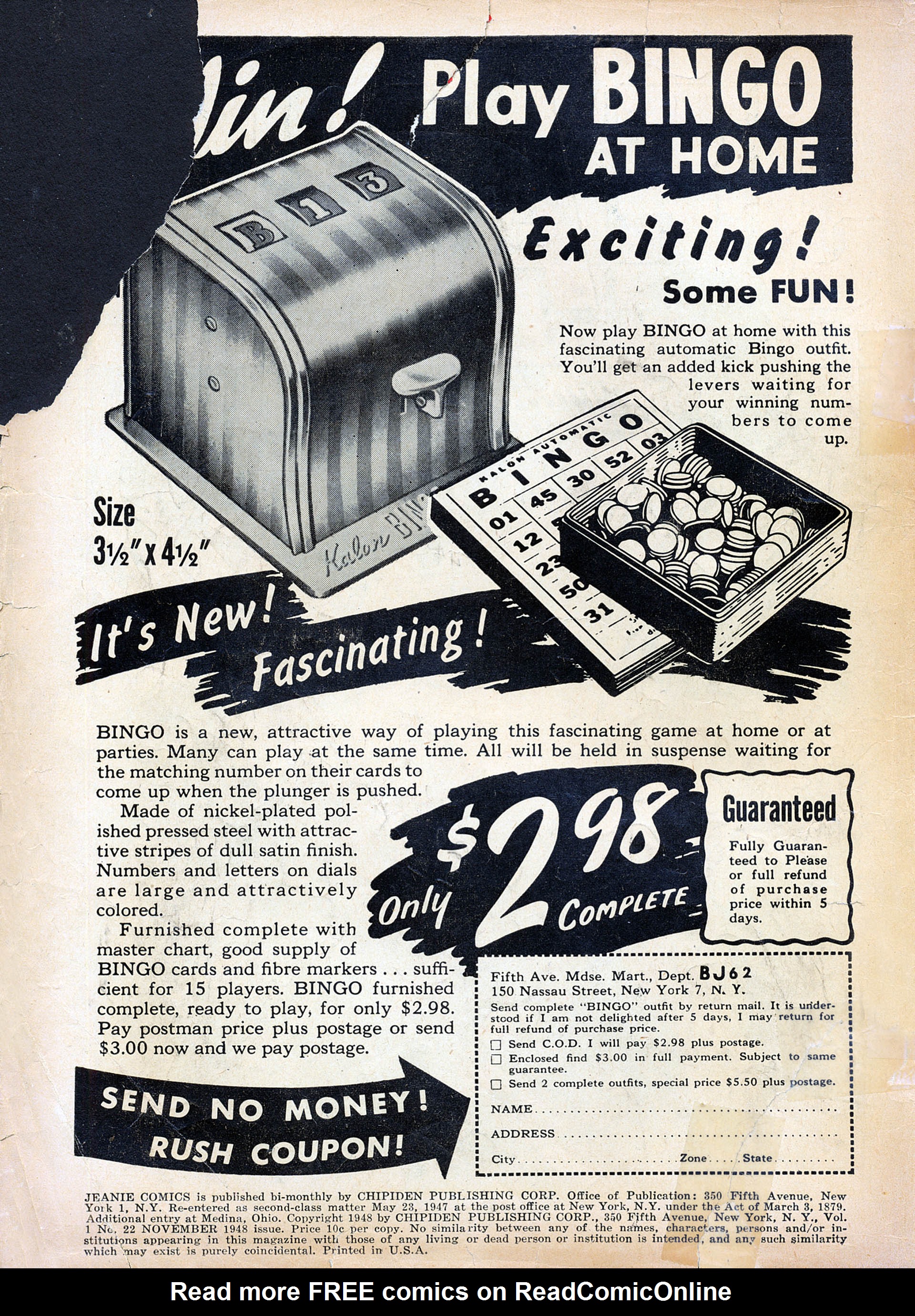 Read online Jeanie Comics comic -  Issue #22 - 3