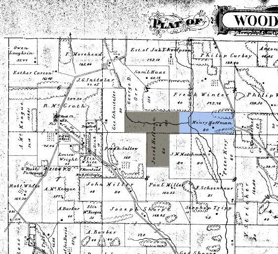 Hoffman Family News Mappy Monday Hoffman Land in Woodland Township