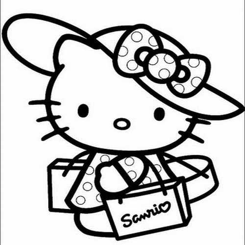 Disegni Da Colorare Di Natale Con Hello Kitty.Disegni Da Colorare Di Hello Kitty Versione Natalizia