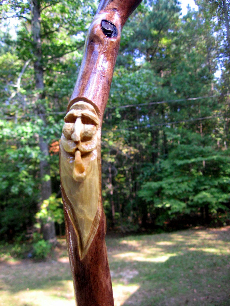 Crickhollow carving Cedar walking stick