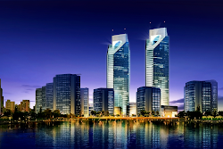 City Background Blue 5