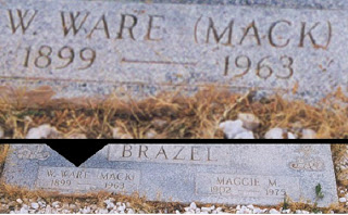 Mack Brazel's Head Stone