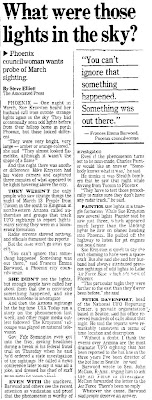 What Were Those Lights in The Sky - Syracuse Herald Journal 6-22-1997