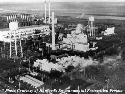 Hanford Plutonium Plant Aerial View 
