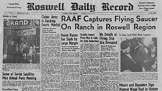 RAAF Captures Flying Saucer On Ranch in Roswell