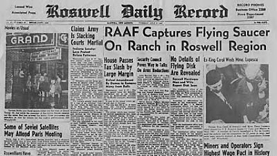 RAAF Captures Flying Saucer On Ranch in Roswell Region