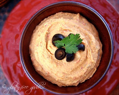 Roasted Red Pepper Hummus - Vegan + Gluten-Free