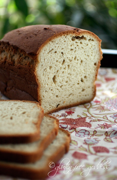 Gluten free bread loaf that is soft and fragrant