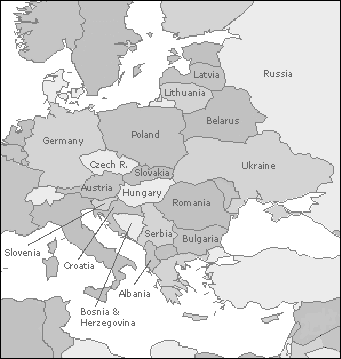 Map Of Eastern Europe 2010. map of eastern europe.