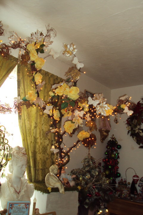 A closer view of wedding trees I design.