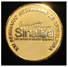 Medalla conmemorativa del XXI Seminario Americano de Apicultura