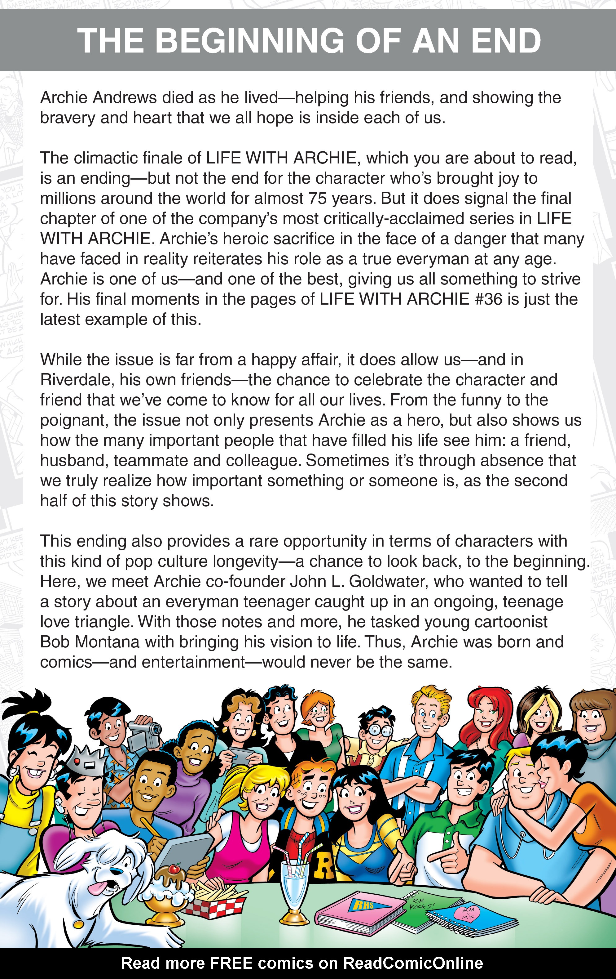 Read online The Death of Archie: A Life Celebrated comic -  Issue # TPB - 5