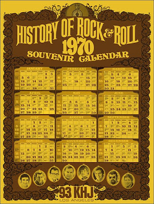 KHJ Calendar Poster - 1970