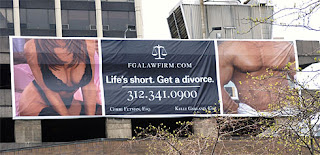 Life's short. Get a divorce billboard