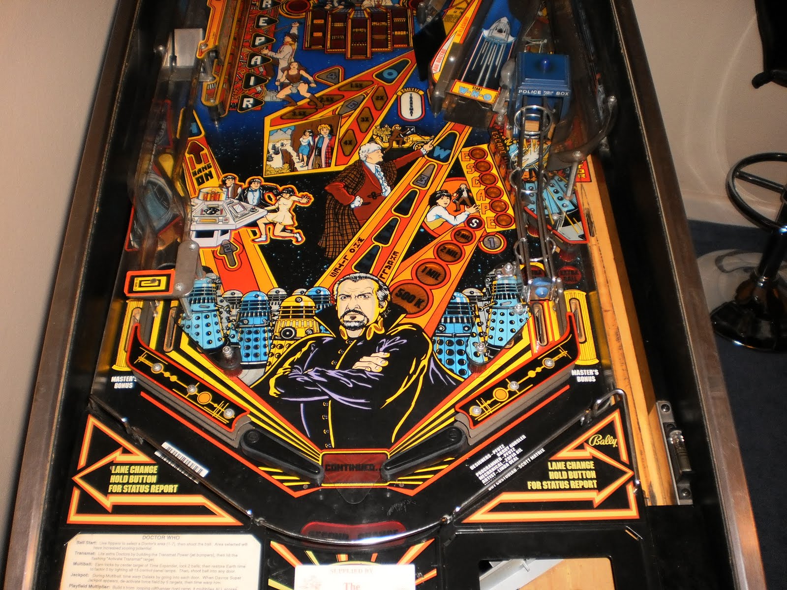 NMD's Pinball Blog Dr Who Pinball Problems / Work