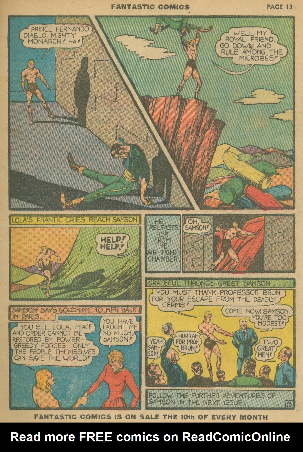 Read online Fantastic Comics comic -  Issue #8 - 15