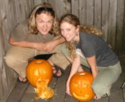 Carving pumpkins 2006