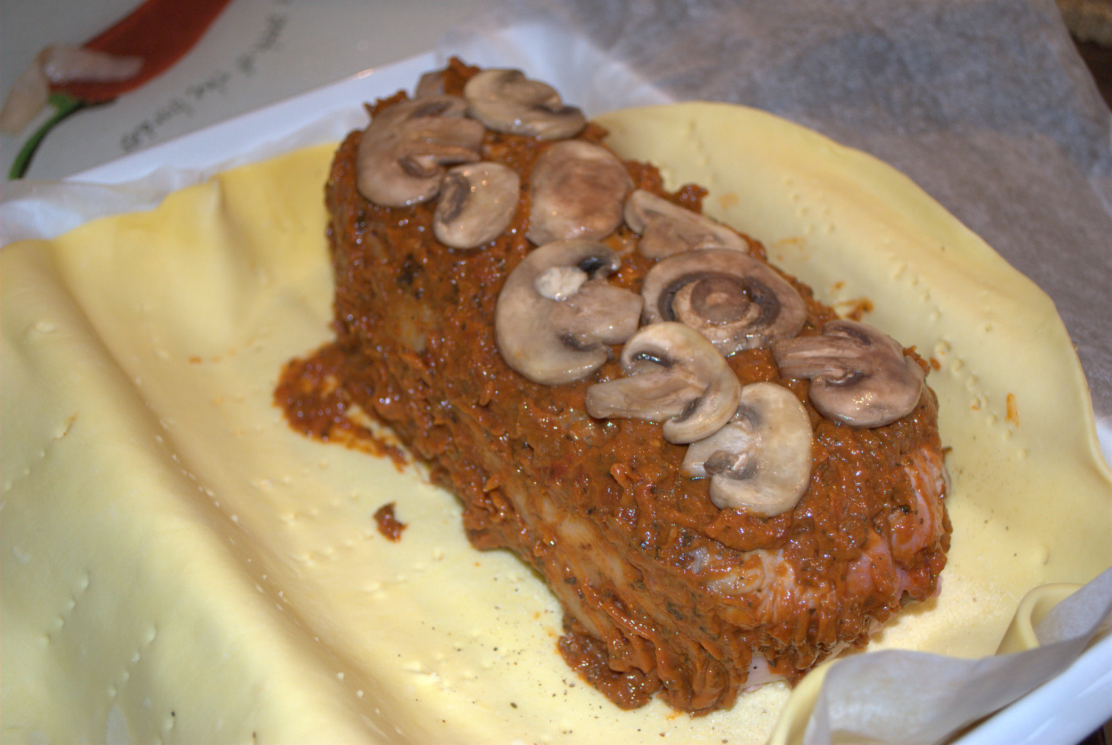 Roti De Veau En Croute Veau Rôti Moutarde Feuilletée Oignons Croûte 32 Comme un chef... ou presque !!!: Roti de veau en croute